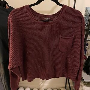 Burgundy Knit Sweater